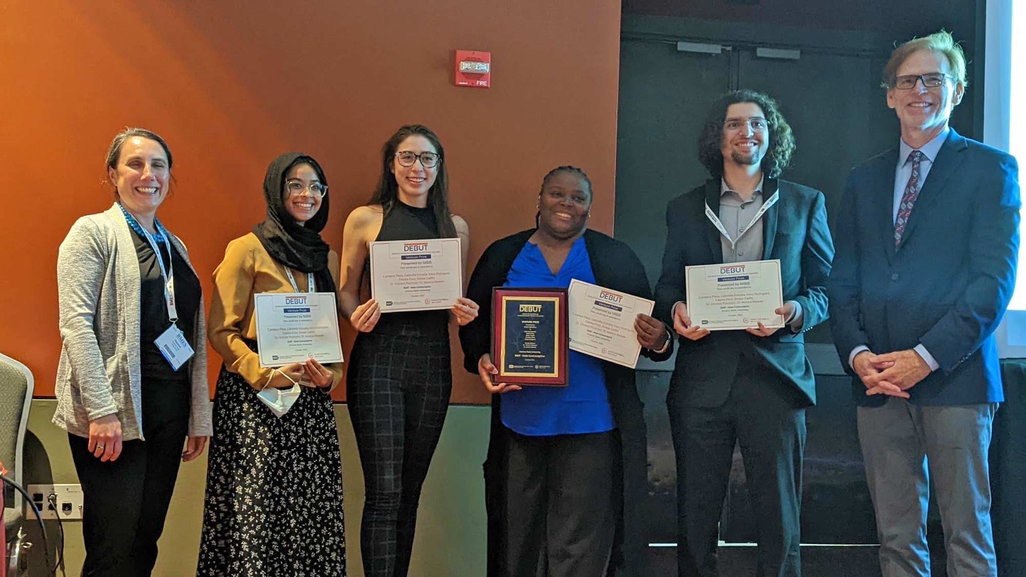 EMIT-BMES-ceremony Members of EMIT team being recognized at BMES meeting