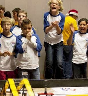 FIRST_LEGO_League_Kids_Cropped Friends and family members will cheer on 400 Arizona middle school students and their robots as the youngsters compete in the 2010 FIRST LEGO League state championship tournament Dec. 11 at Arizona State University