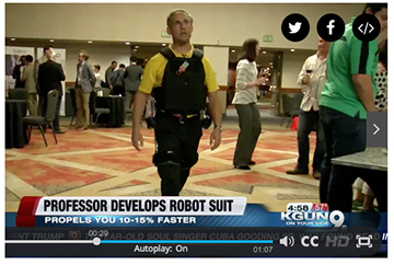 ROBOTIC SUIT SPEEDS UP WALKING SPEED