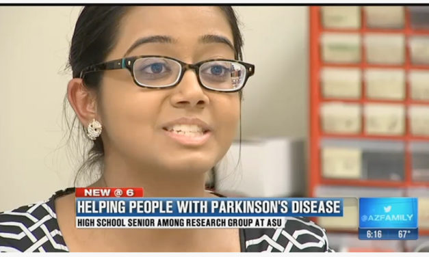 ASU TEAM DEVELOPING PARKINSON’S DEVICE WITH HELP FROM HIGH SCHOOLER