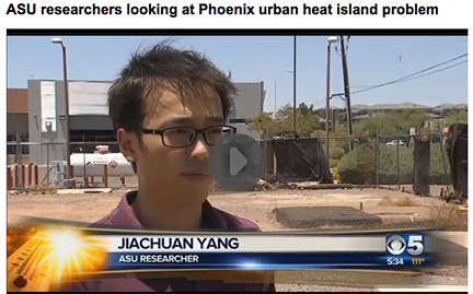ASU RESEARCHERS LOOKING AT PHOENIX URBAN HEAT ISLAND PROBLEM