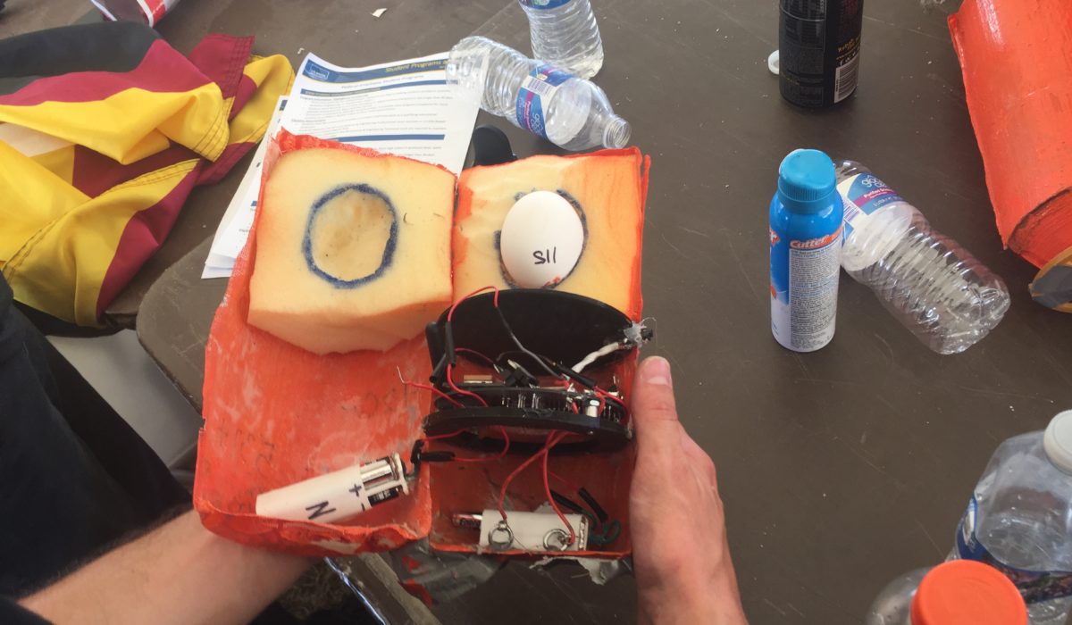 a cross-section view of a CanSat