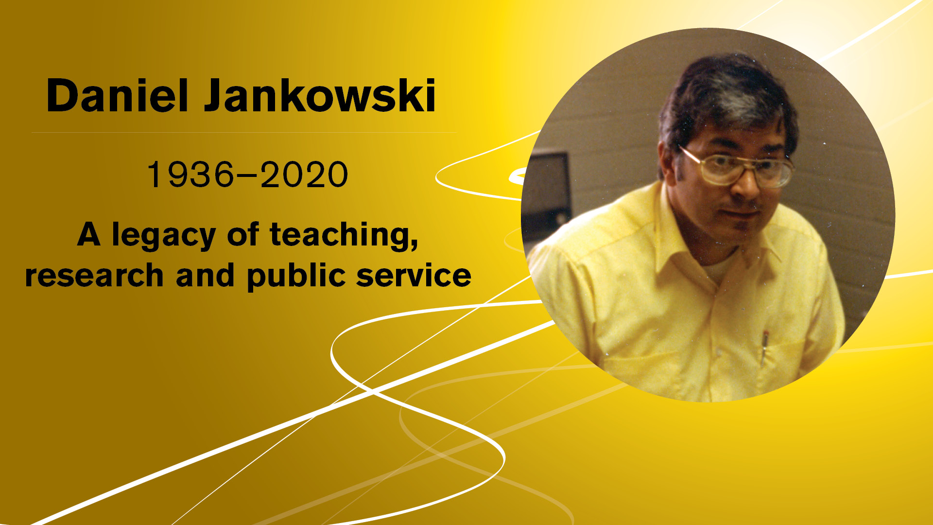 graphic with a photo of Daniel Jankowski 