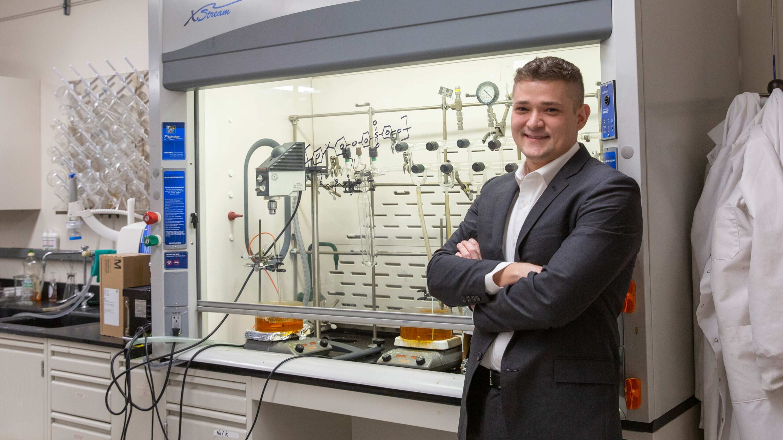 Matthew Green in his lab