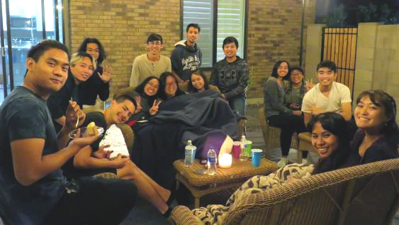 ASU Society of Asian Scientists and Engineering members sitting around a table