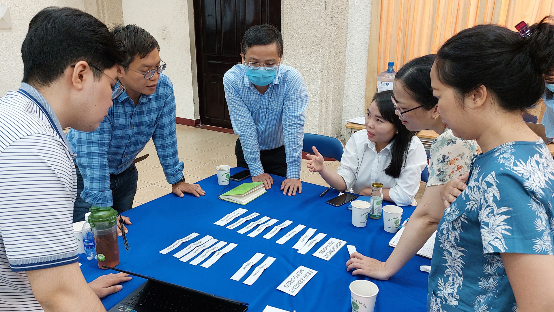 Vietnamese university leaders, faculty and quality assurance professionals participate in an ABET accreditation activity during a BUILD-IT workshop