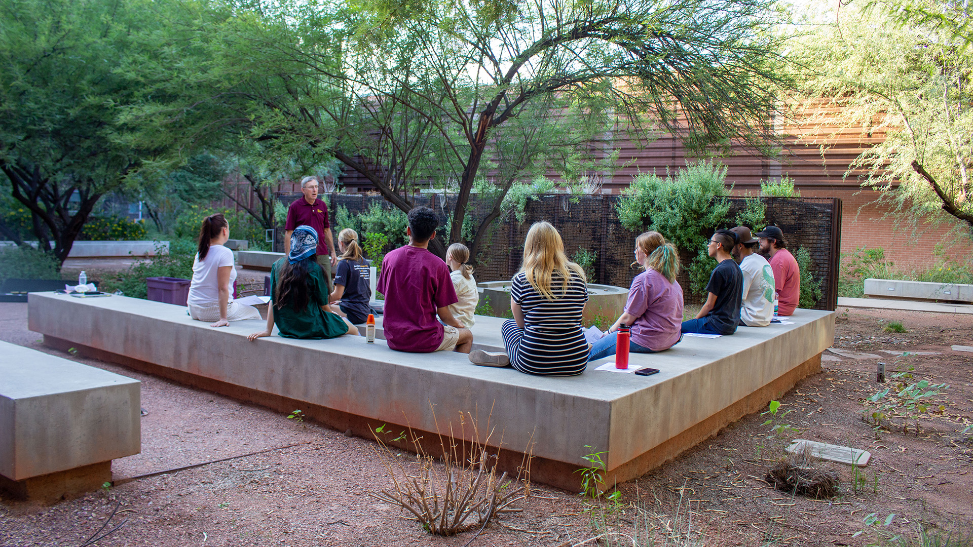 outdoor class taught by Al Brown