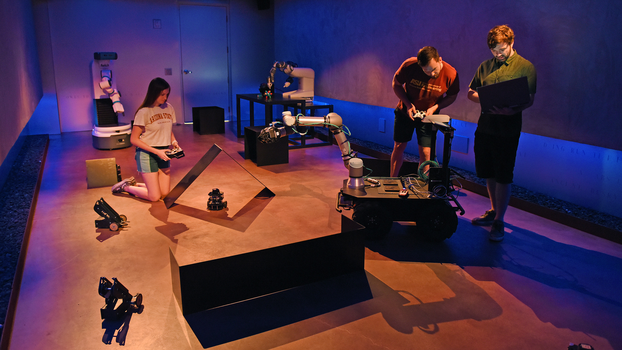 robots at ASU's Polytechnic campus