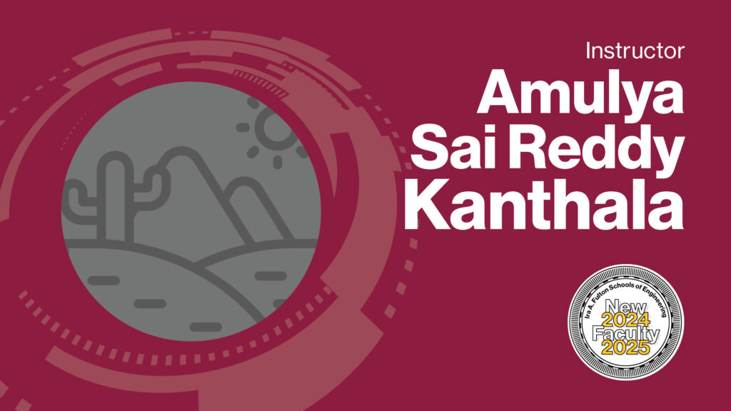 Amulya Sai Reddy Kanthala Instructor