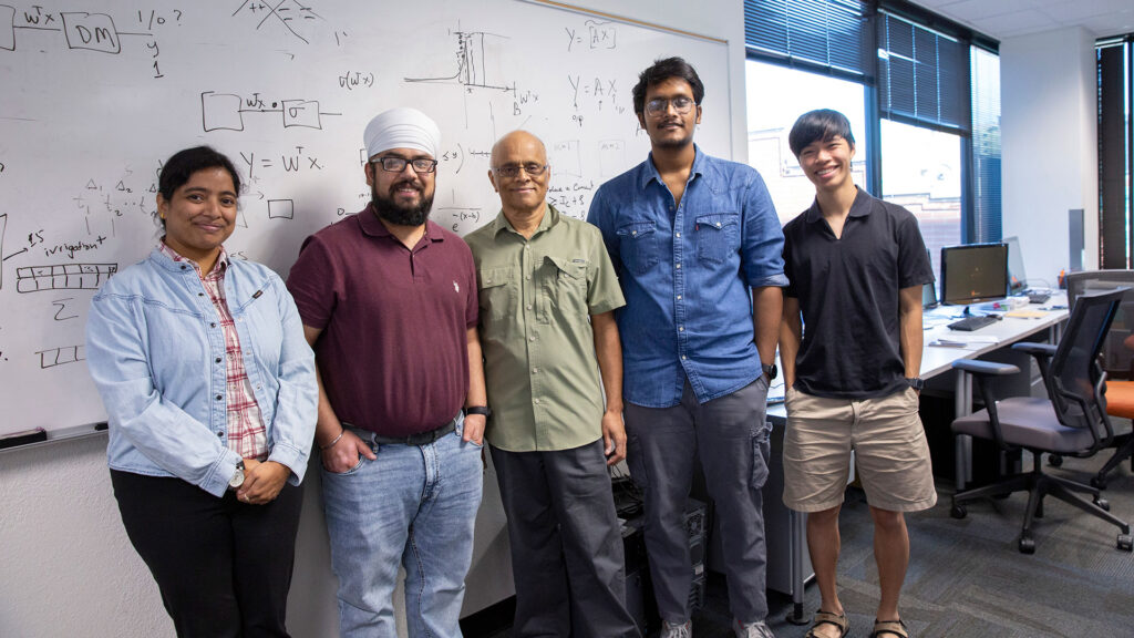 Vrudhula with his team of students.