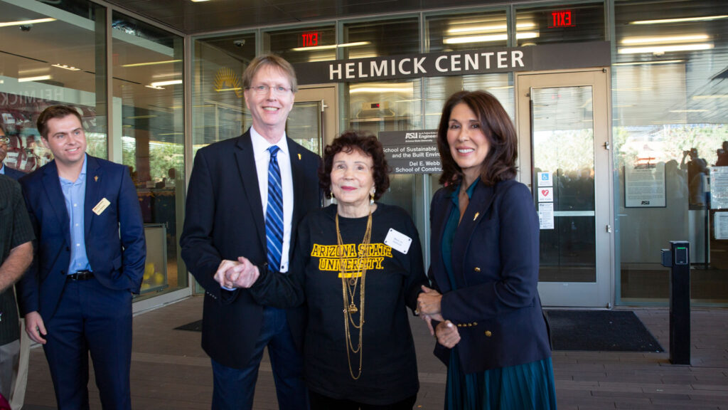 Mary Jo Helmick with Kyle Squires and Nancy Gonzales