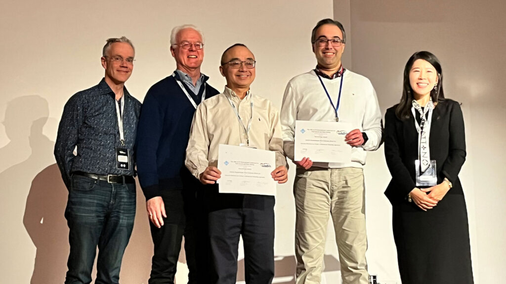 Liu and Reza Zafarani receive the WSDM 2025 Test of Time Award